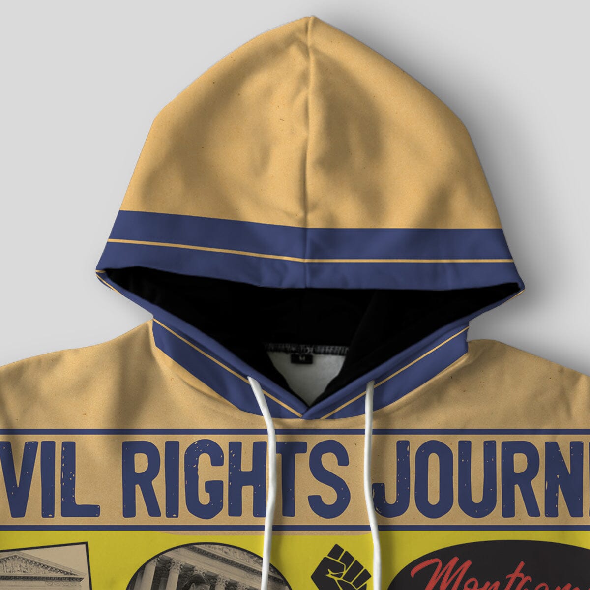 Civil Rights Events in 50s Style All-over Hoodie Hoodie Tianci 