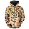 Our Beats Redefine The World All-over Hoodie Hoodie Tianci 