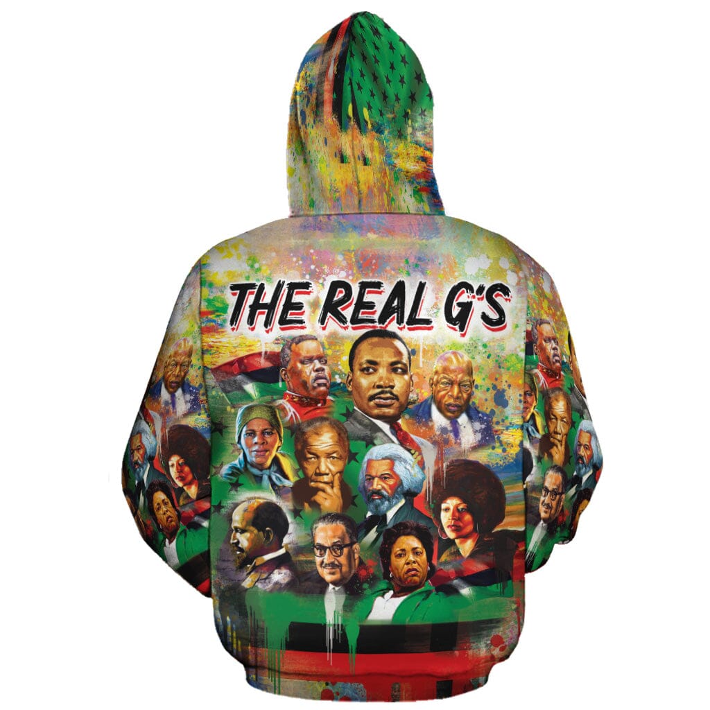 The Real G's All-over Hoodie – Melaninful