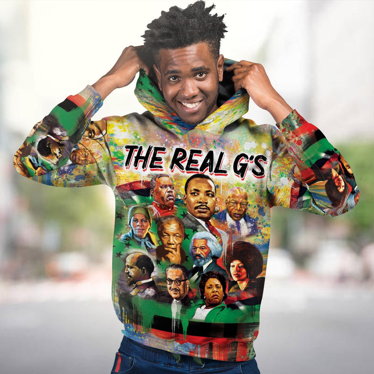 The Real G's All-over Hoodie Hoodie Tianci 