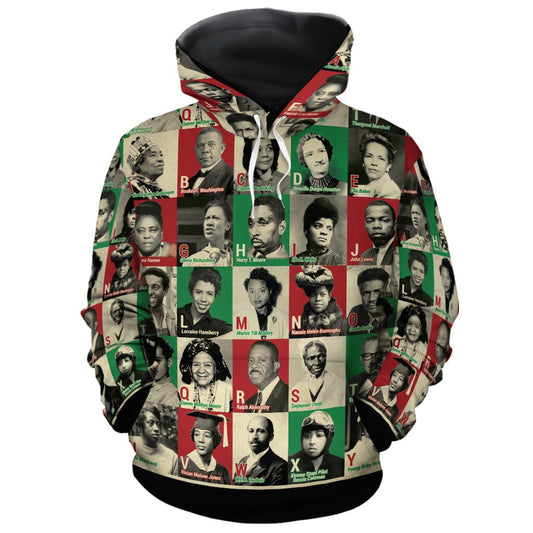 A To Z Of Black Heroes All-over Hoodie Hoodie Tianci Pullover S 
