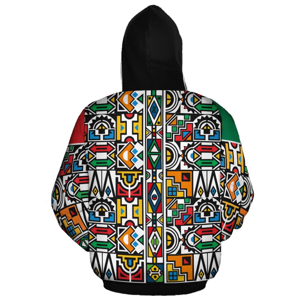 African Ndebele Pattern All-over Hoodie Hoodie Tianci 