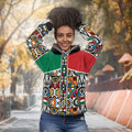 African Ndebele Pattern All-over Hoodie Hoodie Tianci 