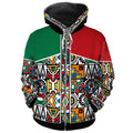 African Ndebele Pattern All-over Hoodie Hoodie Tianci Zip S 