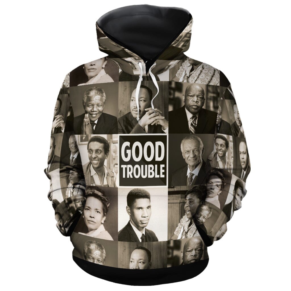 Good Trouble All-over Hoodie And Joggers Set Hoodie Joggers Set Tianci 
