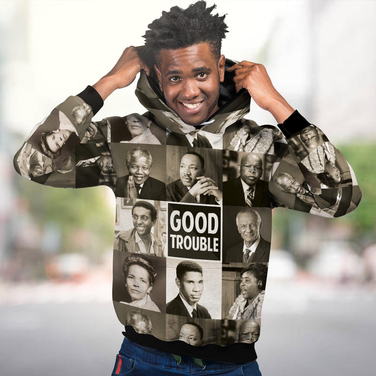 Good Trouble All-over Hoodie Hoodie Tianci 