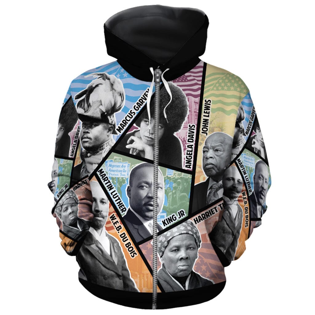 Civil Rights Icons All-over Hoodie Hoodie Tianci Zip S 