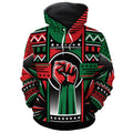 Power Fist And Patterns In Pan African Colors All-over Hoodie Hoodie Tianci Pullover S 