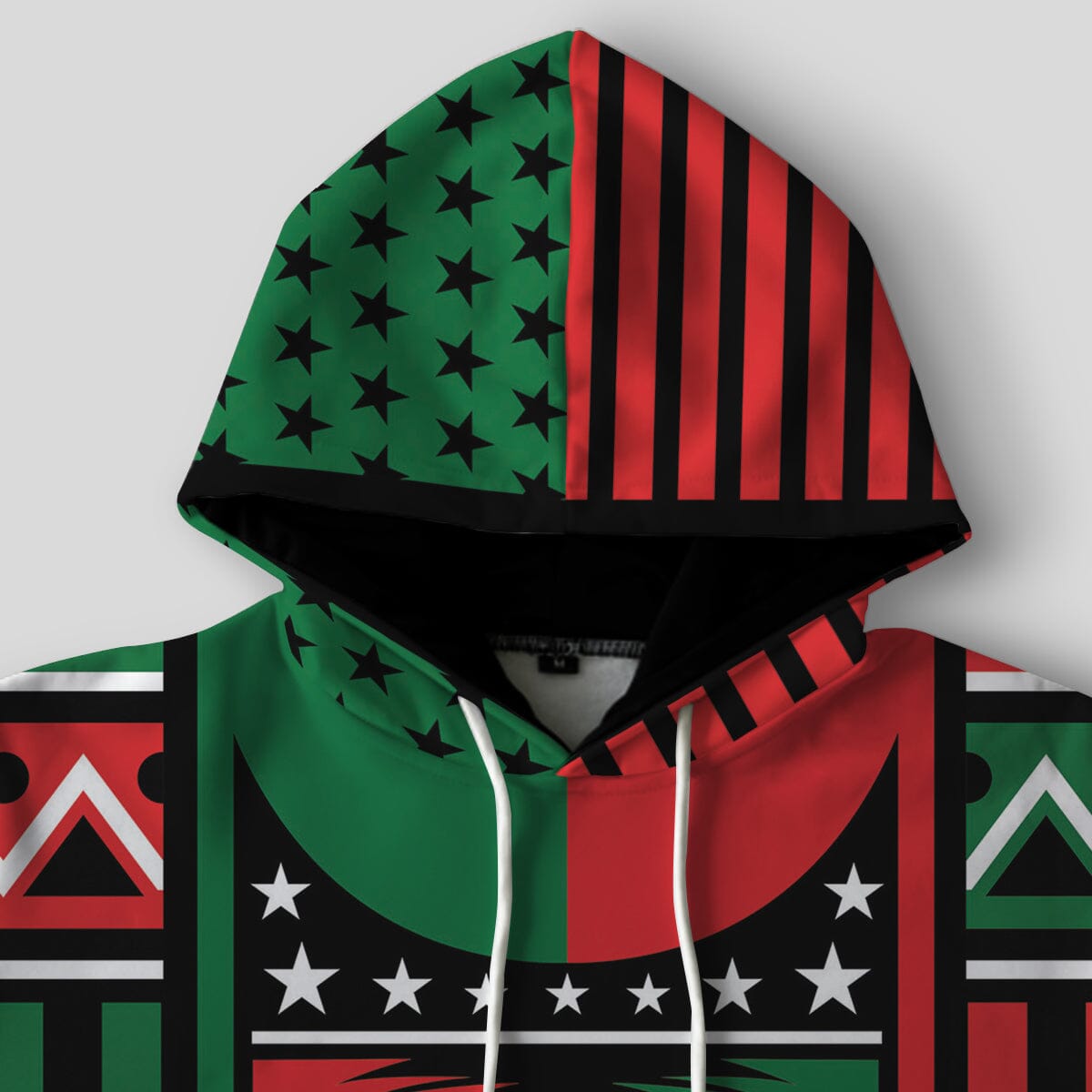 Power Fist And Patterns In Pan African Colors All-over Hoodie Hoodie Tianci 