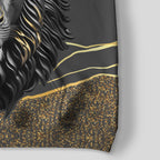 Black and Gold Lion All-over Hoodie Hoodie Tianci 