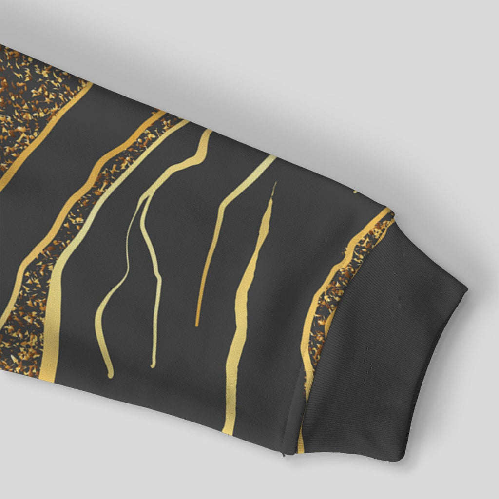 Black and Gold Lion All-over Hoodie Hoodie Tianci 