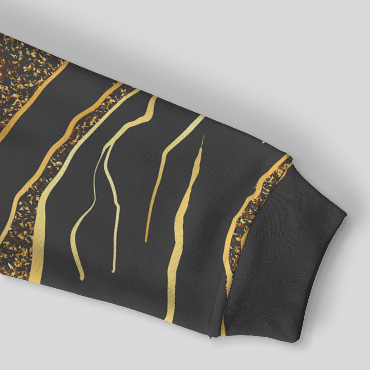 Black and Gold Lion All-over Hoodie Hoodie Tianci 