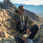 Black and Gold Lion All-over Hoodie Hoodie Tianci 