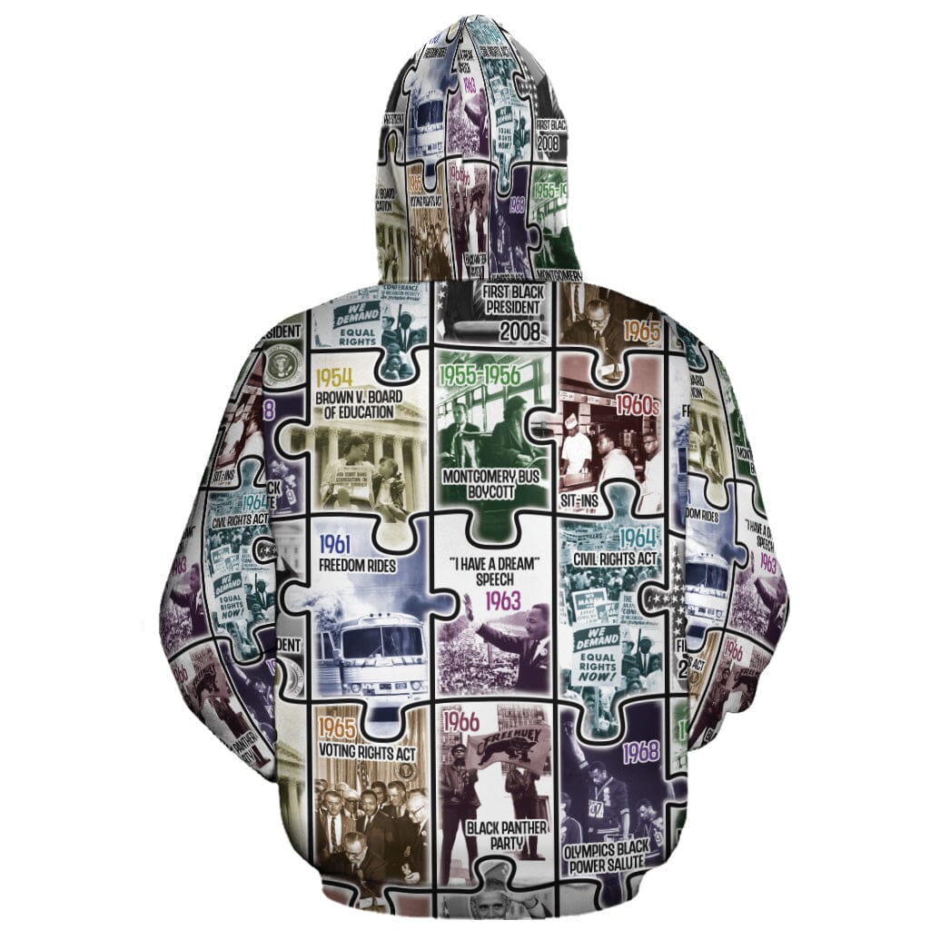 The Civil Rights Journey in Puzzle All-over Hoodie Hoodie Tianci 