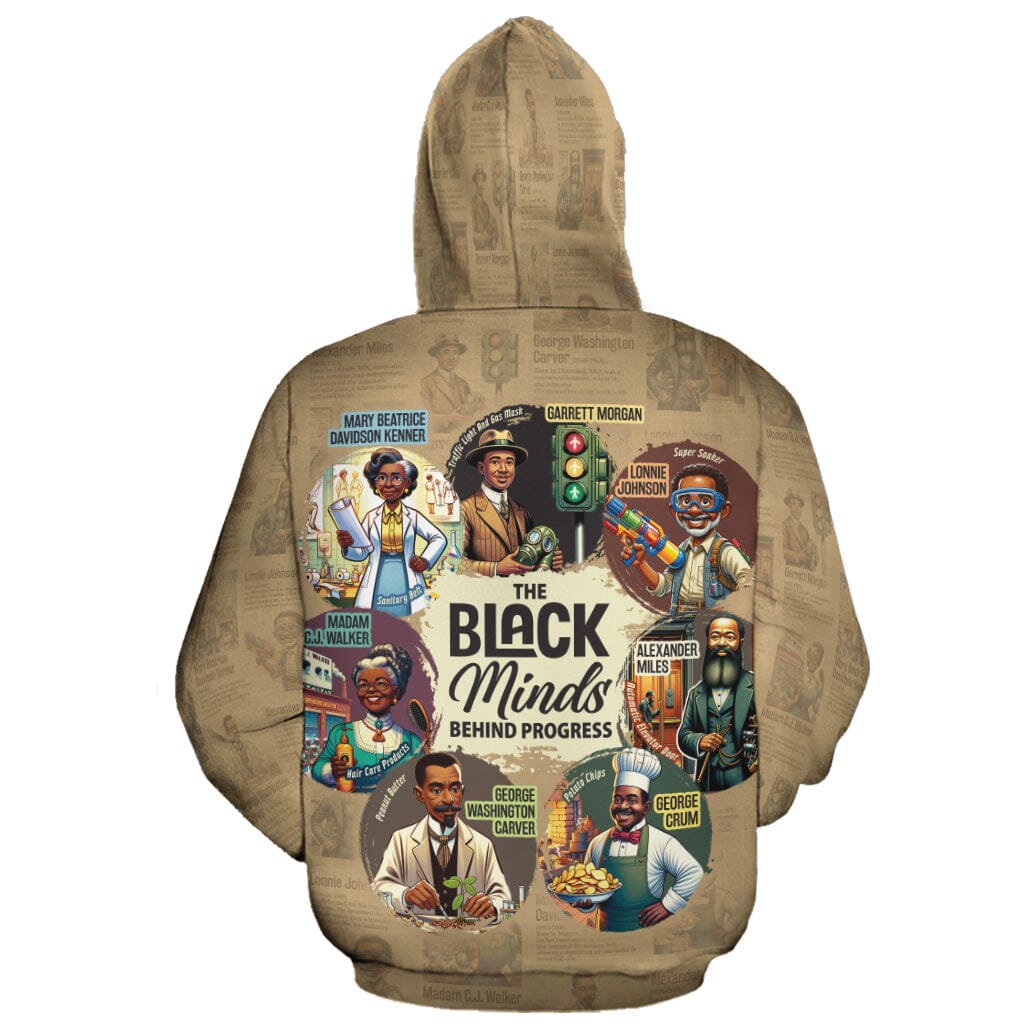 The Black Minds Behind Progress All-over Hoodie Hoodie Tianci 