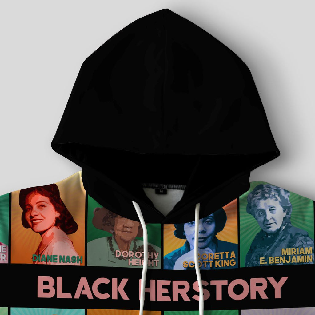 Black Herstory All-over Hoodie Hoodie Tianci 