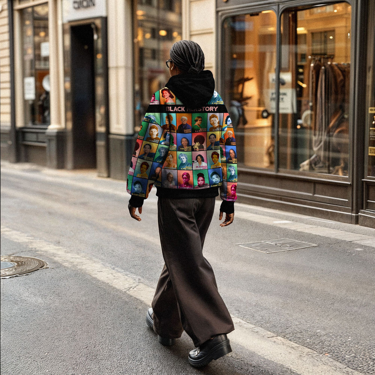 Black Herstory All-over Hoodie Hoodie Tianci 