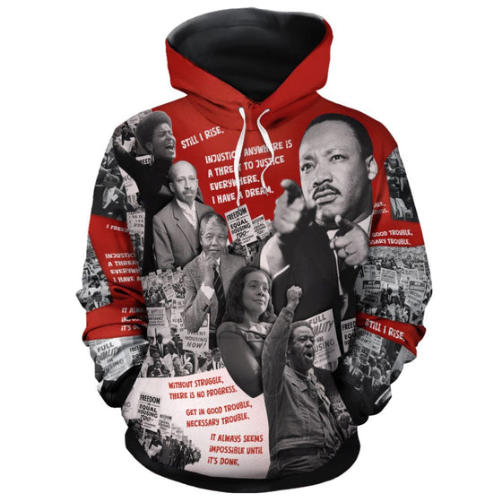 Portraits of Power All-over Hoodie Hoodie Tianci Pullover S 