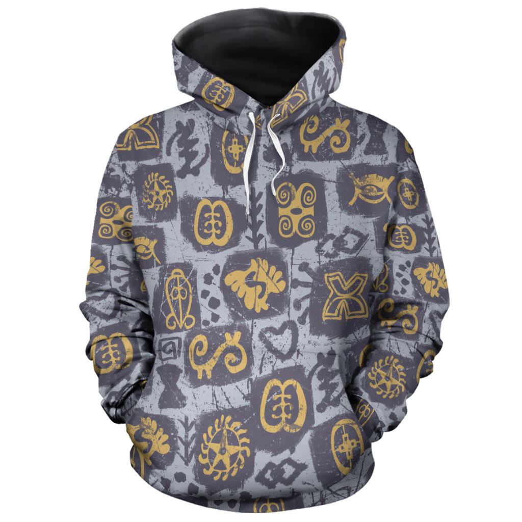 Greytone Adinkra All-over Hoodie Hoodie Tianci Pullover S 