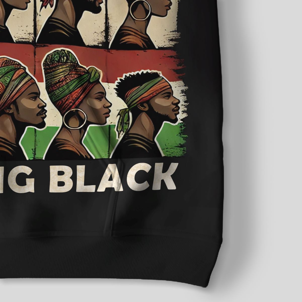Never Apologize for Being Proudly Black All-over Hoodie Hoodie Tianci 