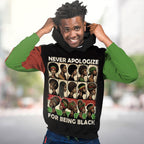 Never Apologize for Being Proudly Black All-over Hoodie Hoodie Tianci 