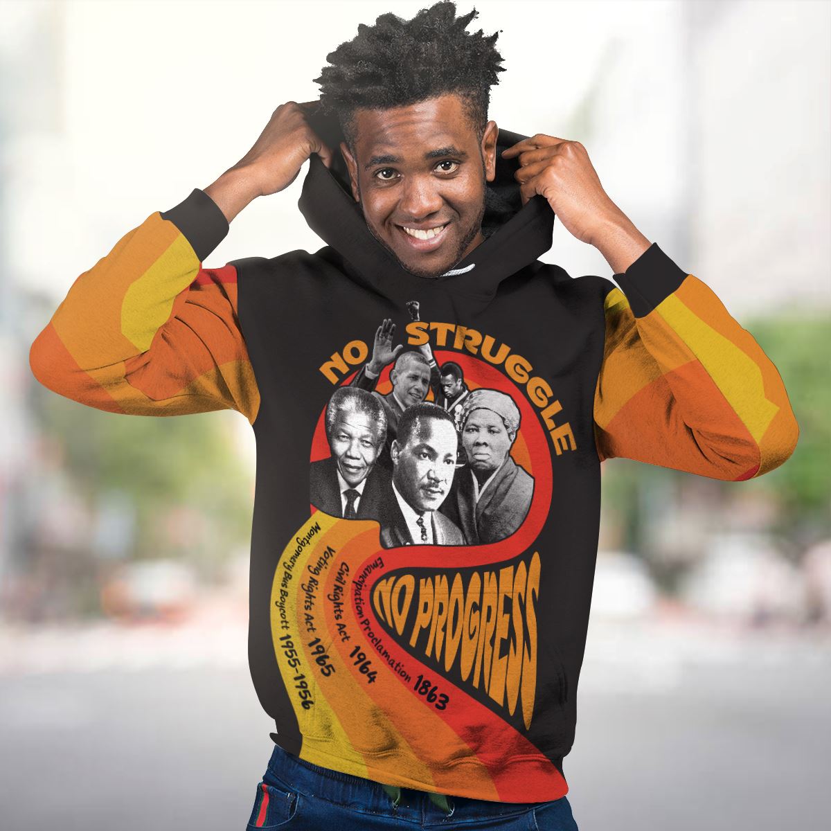 No Struggle No Progress All-over Hoodie Hoodie Tianci 
