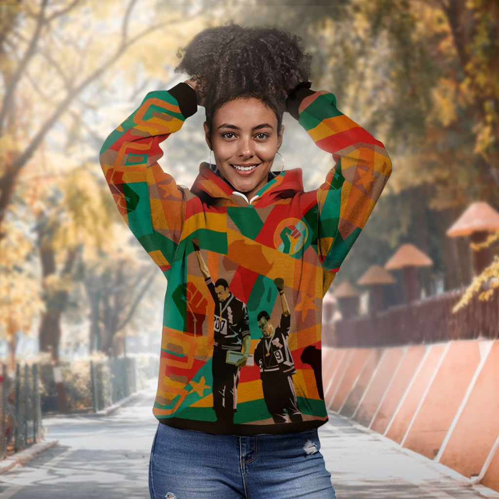Fists of Freedom All-over Hoodie Hoodie Tianci 