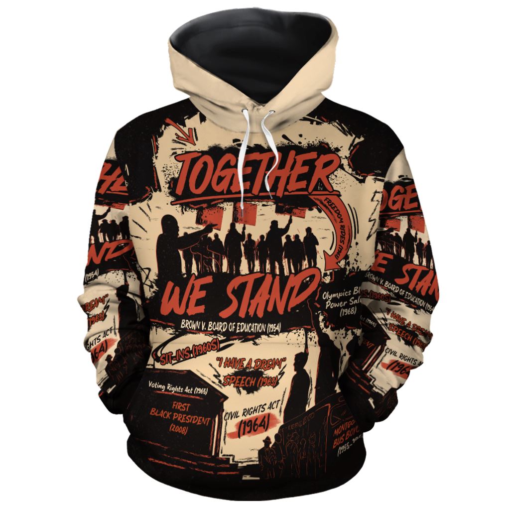 Together We Stand All-over Hoodie Hoodie Tianci Pullover S 