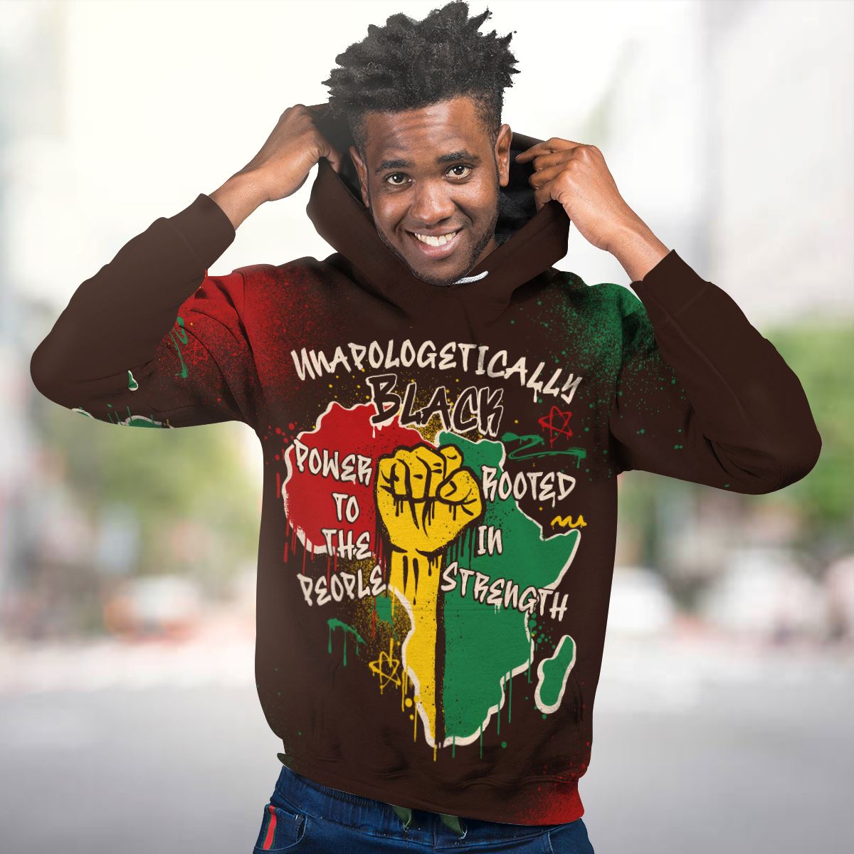 Power in Our Roots All-over Hoodie Hoodie Tianci 