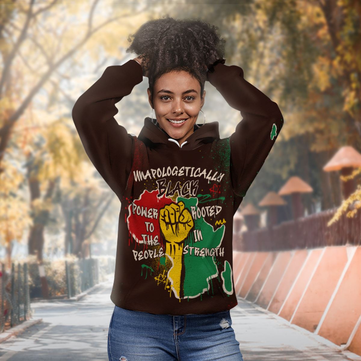 Power in Our Roots All-over Hoodie Hoodie Tianci 