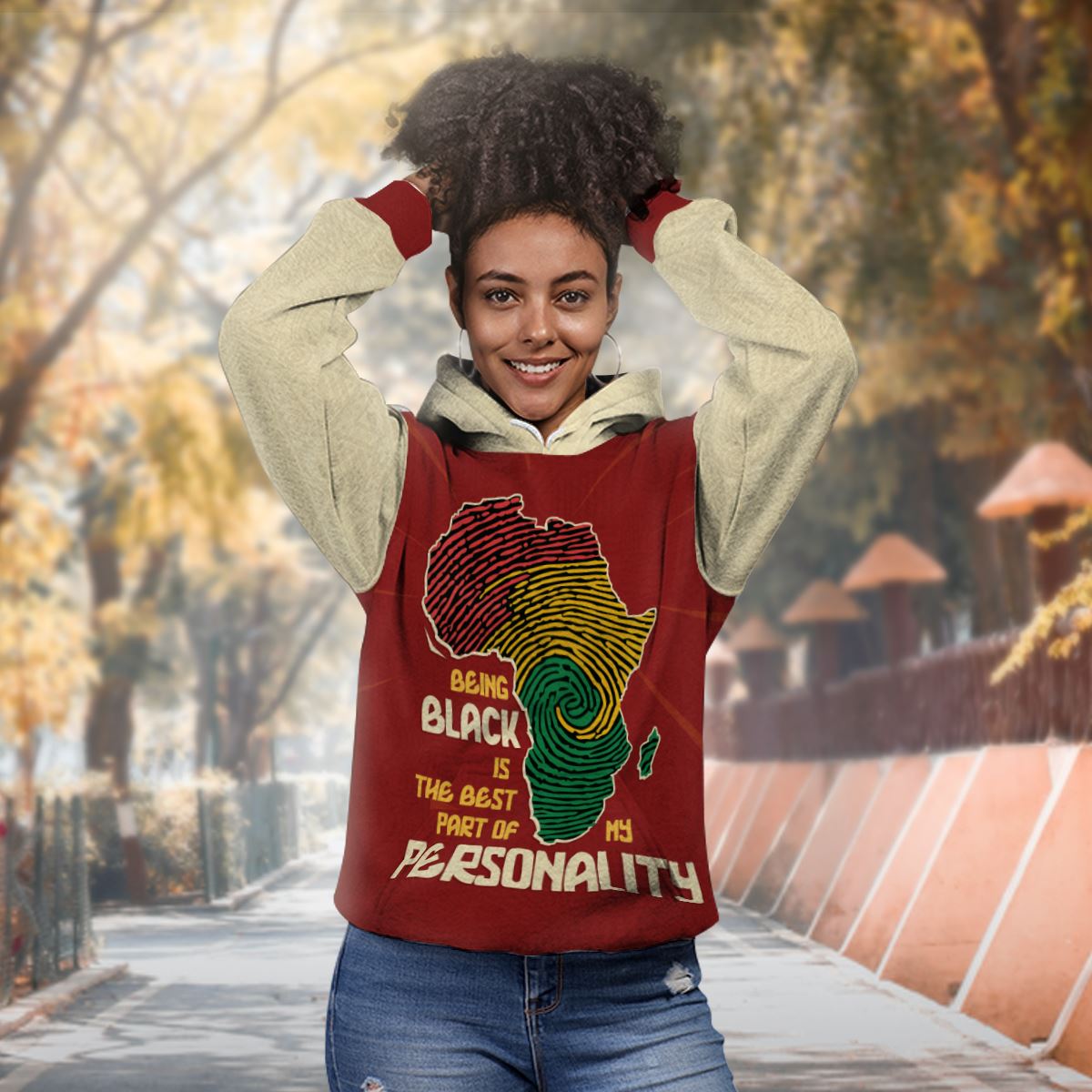 Being Black Is The Best Part Of My Personality All-over Hoodie Hoodie Tianci 