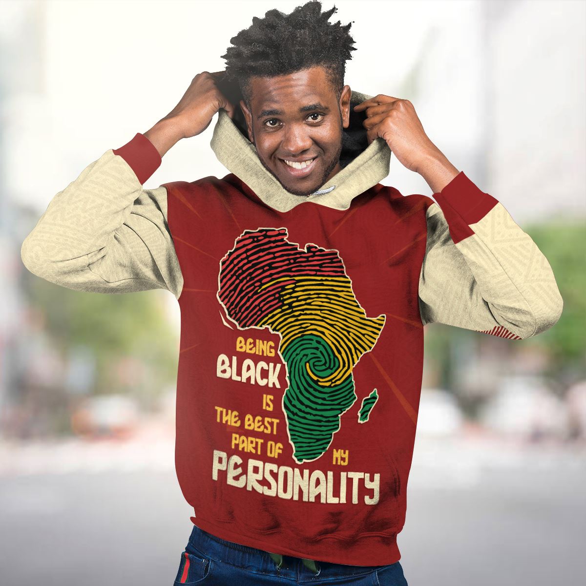 Being Black Is The Best Part Of My Personality All-over Hoodie Hoodie Tianci 