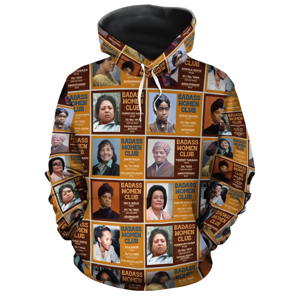 Badass Women Club All-over Hoodie Hoodie Tianci Pullover S 