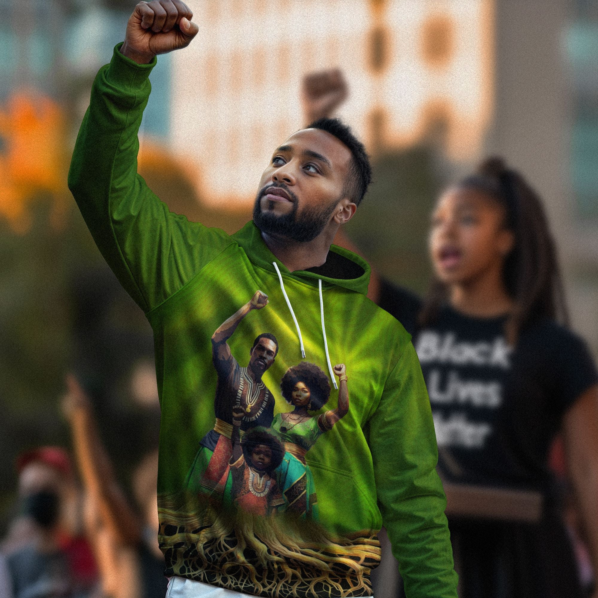 Rooted in Resistance All-over Hoodie Hoodie Tianci 