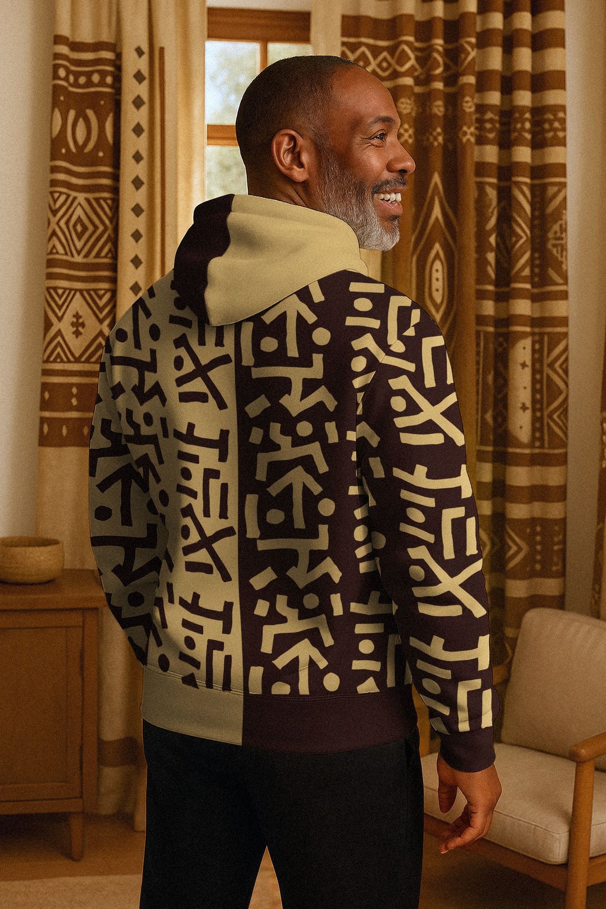Tribe Script All-over Hoodie Hoodie Tianci 