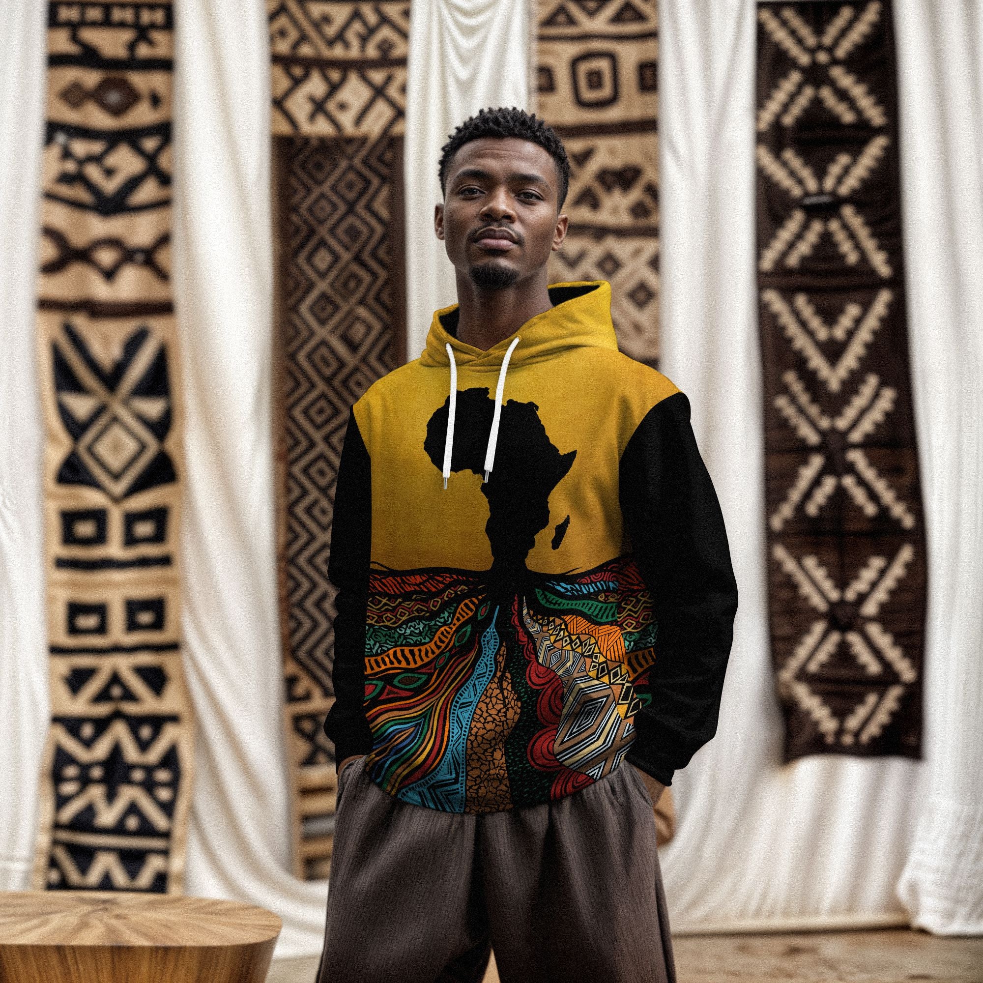 Patterns of Our Roots All-over Hoodie Hoodie Tianci 