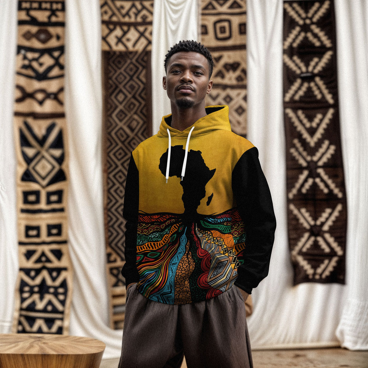 Patterns of Our Roots All-over Hoodie Hoodie Tianci 