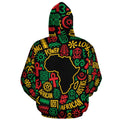 African Map Symbol All-over Hoodie Hoodie Tianci 