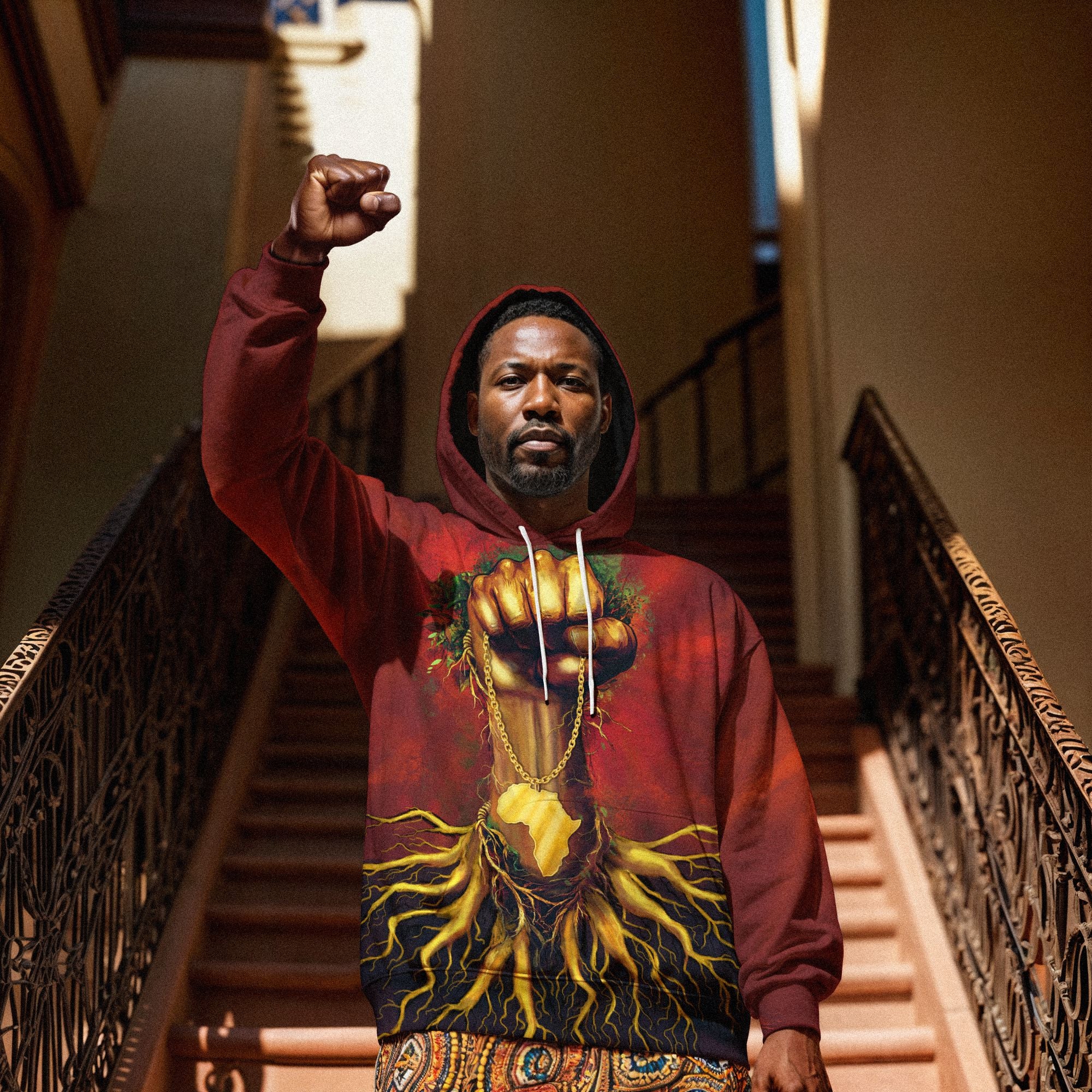 Roots Of The Fist All-over Hoodie Hoodie Tianci 