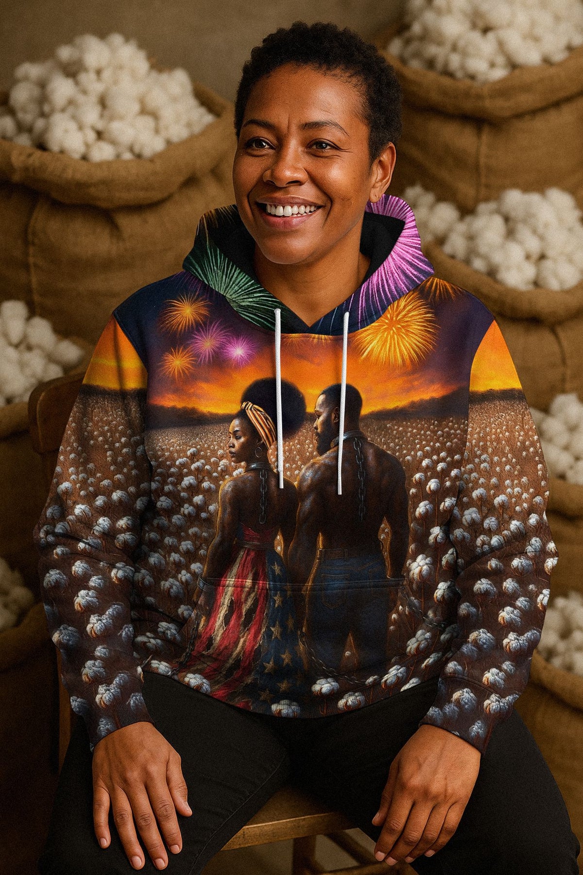 We Built The Nation All-over Hoodie Hoodie Tianci 