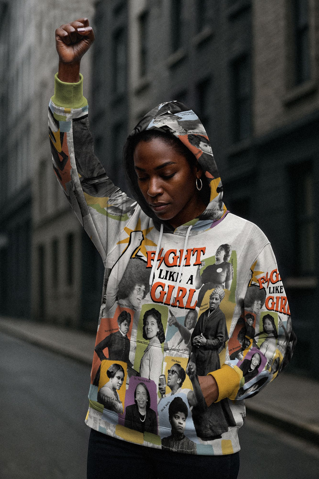 Fight Like A Girl All-over Hoodie Hoodie Tianci 