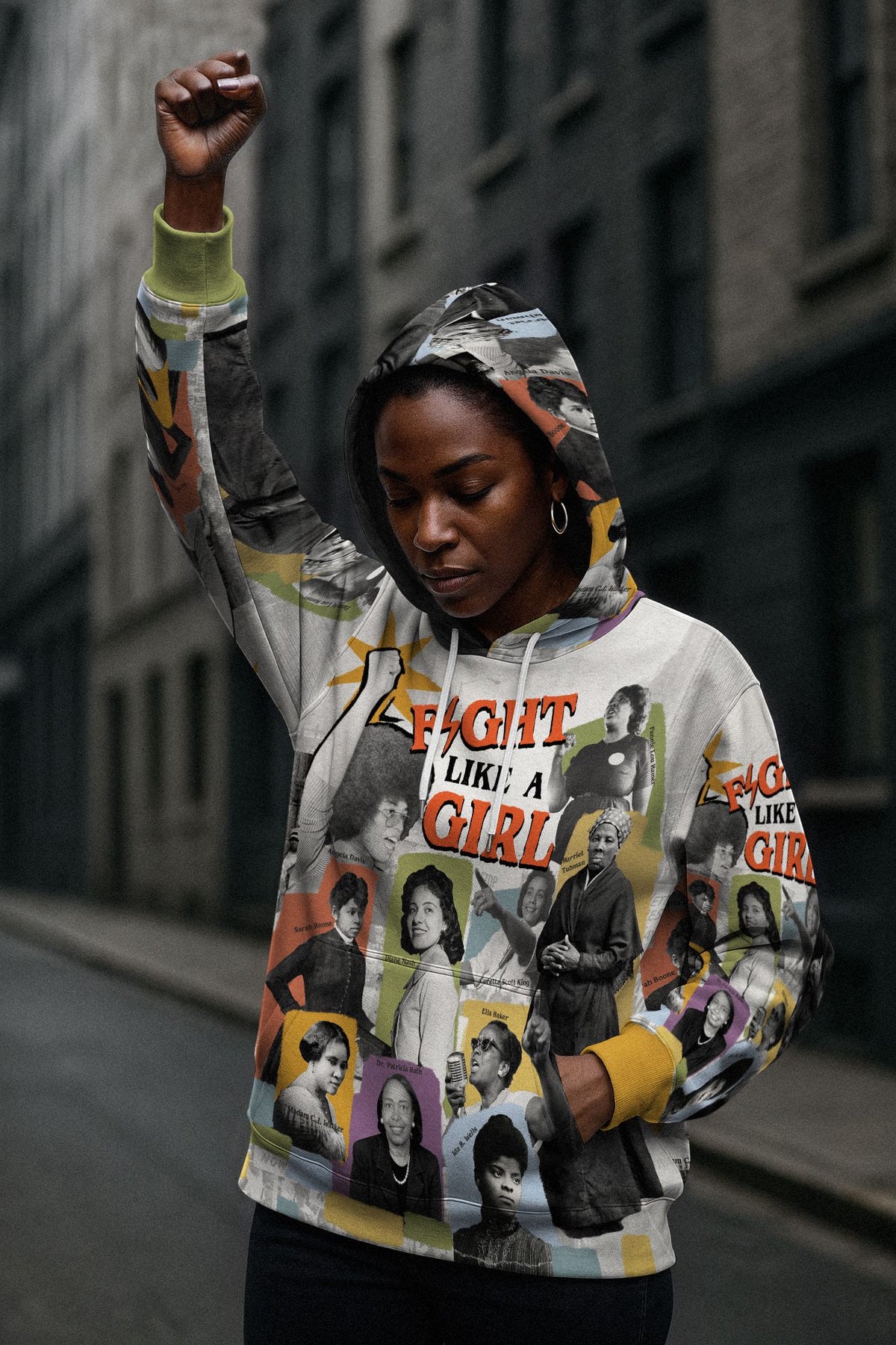 Fight Like A Girl All-over Hoodie Hoodie Tianci 