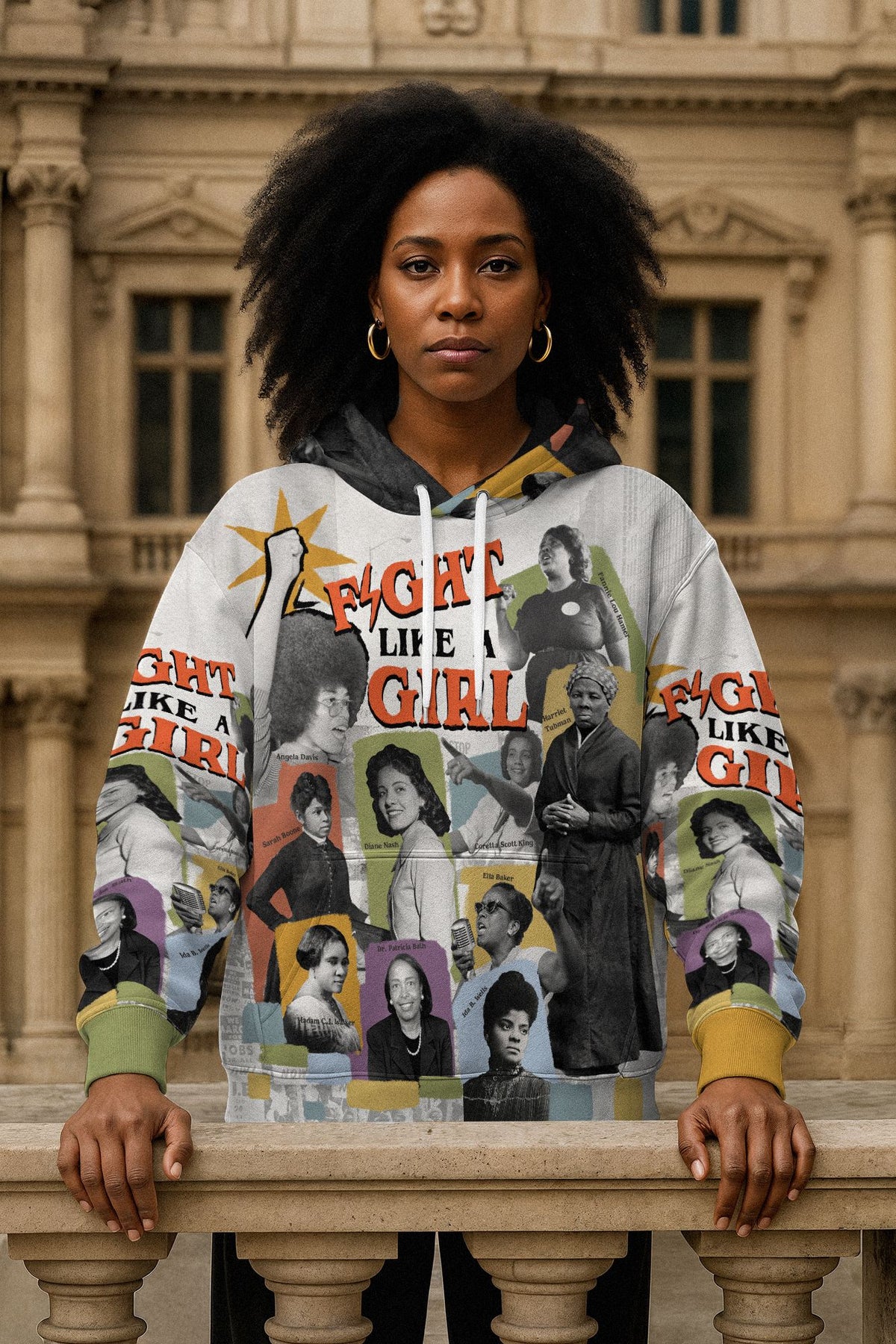 Fight Like A Girl All-over Hoodie Hoodie Tianci 