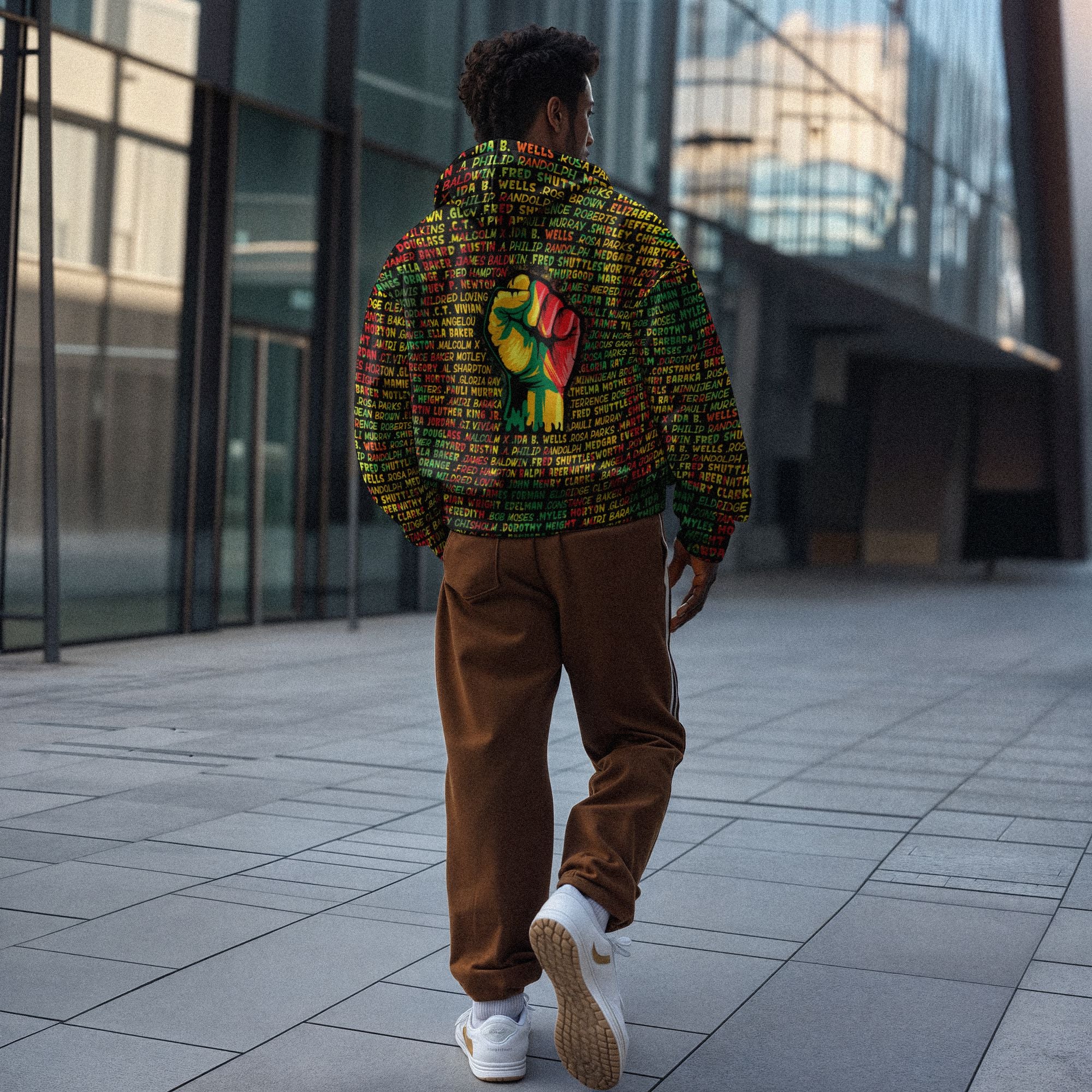 Name Fists All-over Hoodie – Melaninful