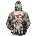 Fight Like A Girl All-over Hoodie Hoodie Tianci 
