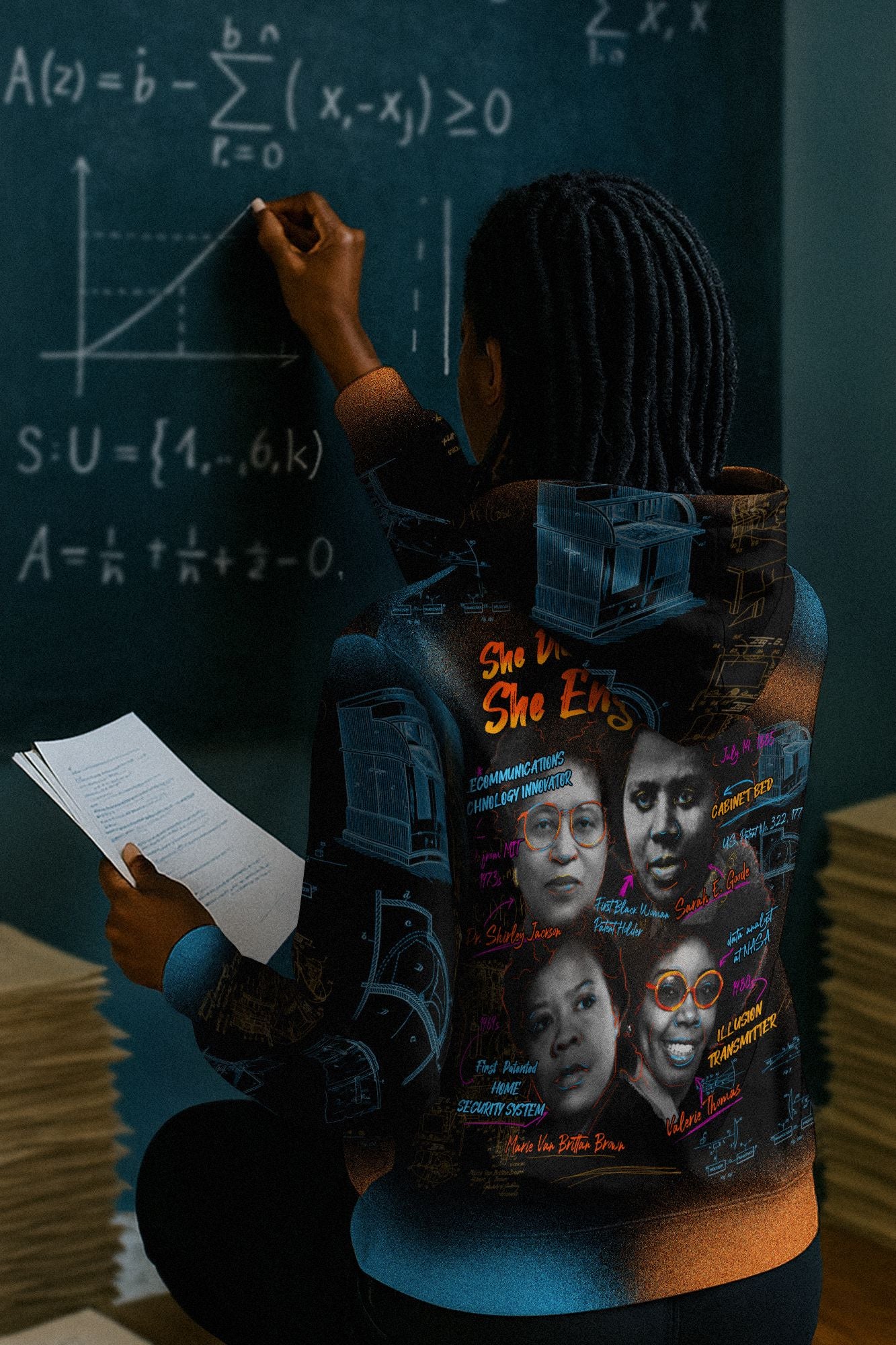 She Didn't Just Dream She Engineered All-over Hoodie Hoodie Tianci 