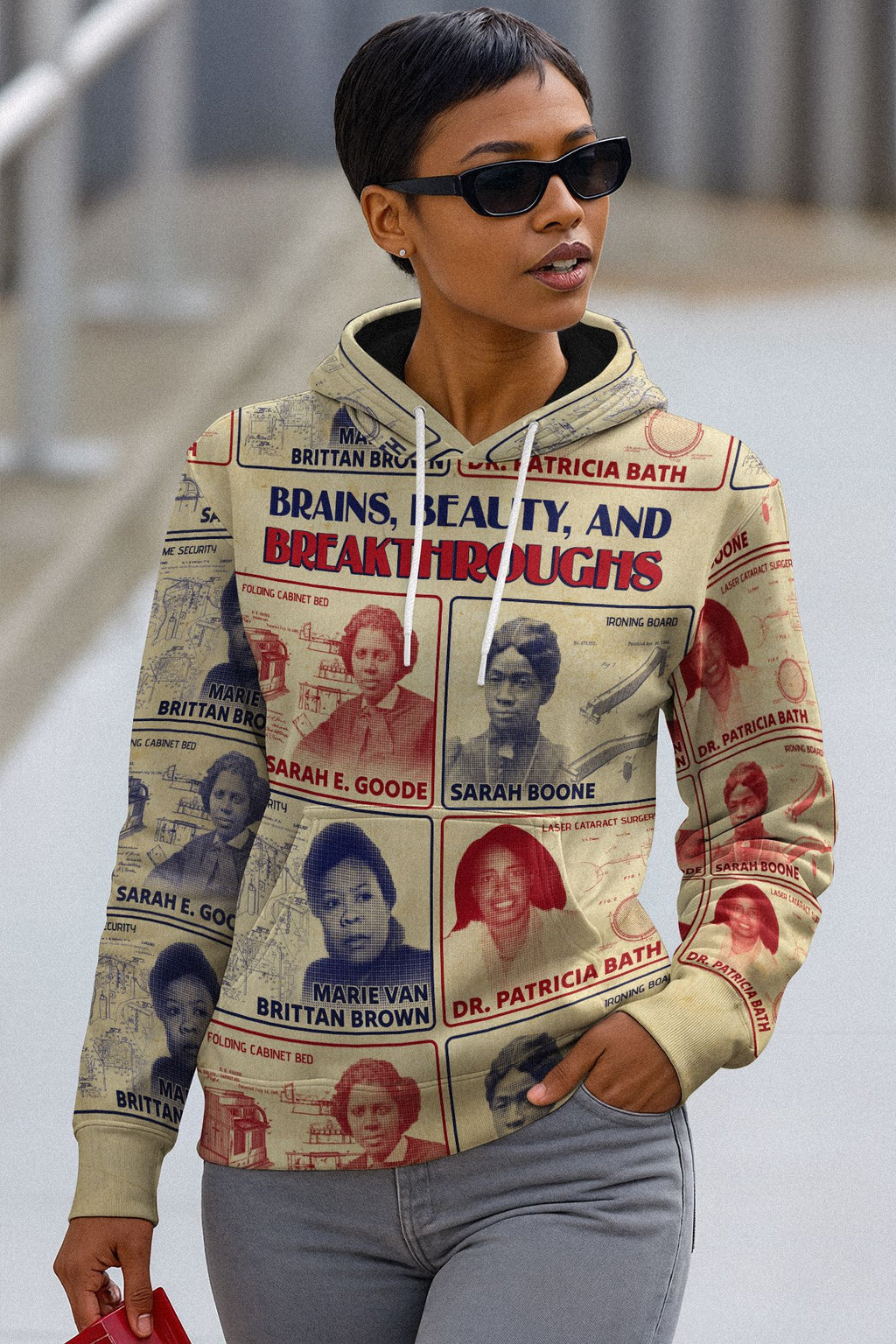 Brains Beauty And Breakthroughs All-over Hoodie Hoodie Tianci 