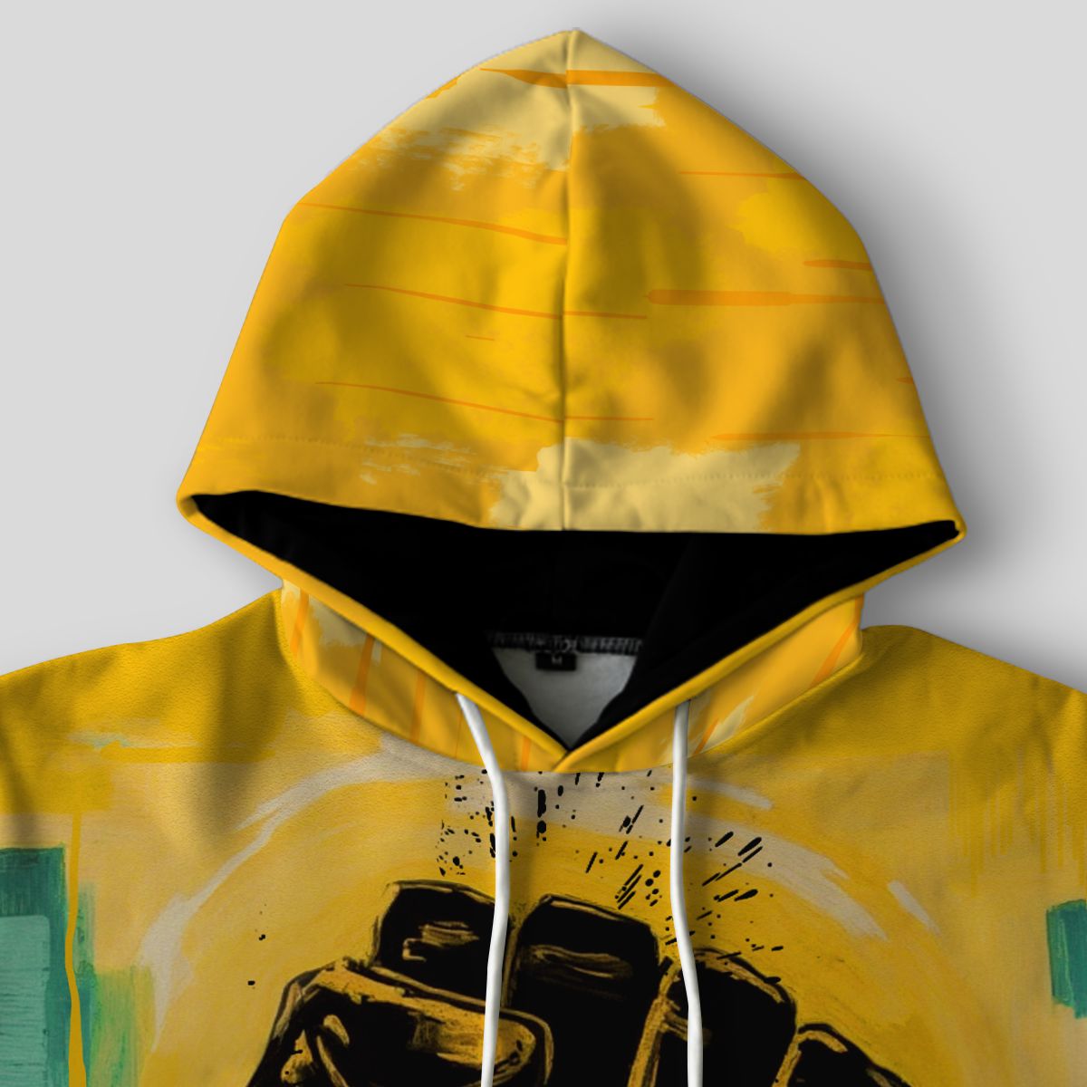Black Power Fist Matte Art All-over Hoodie Hoodie Tianci 