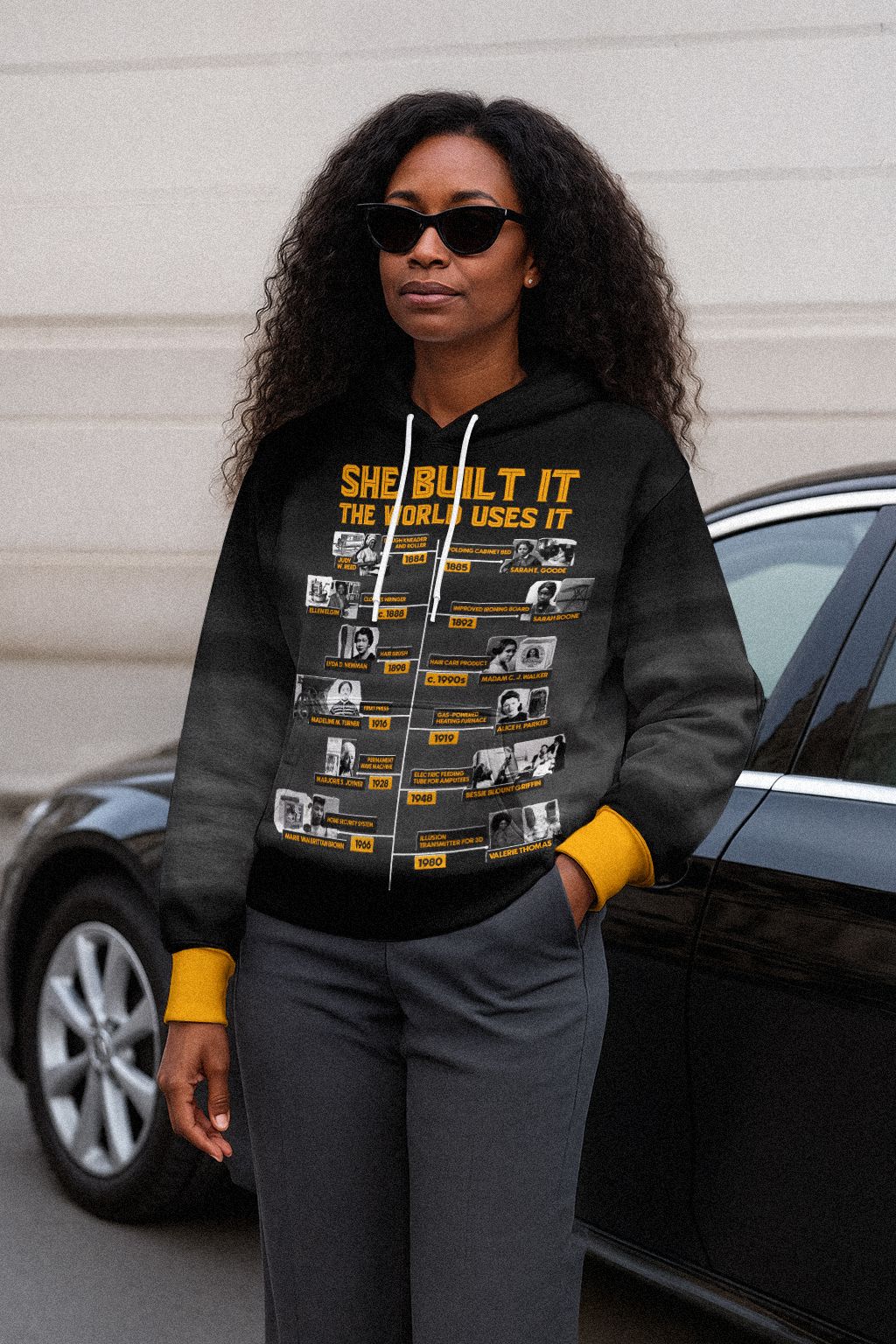She Built It The World Uses It All-over Hoodie, Pullover / S