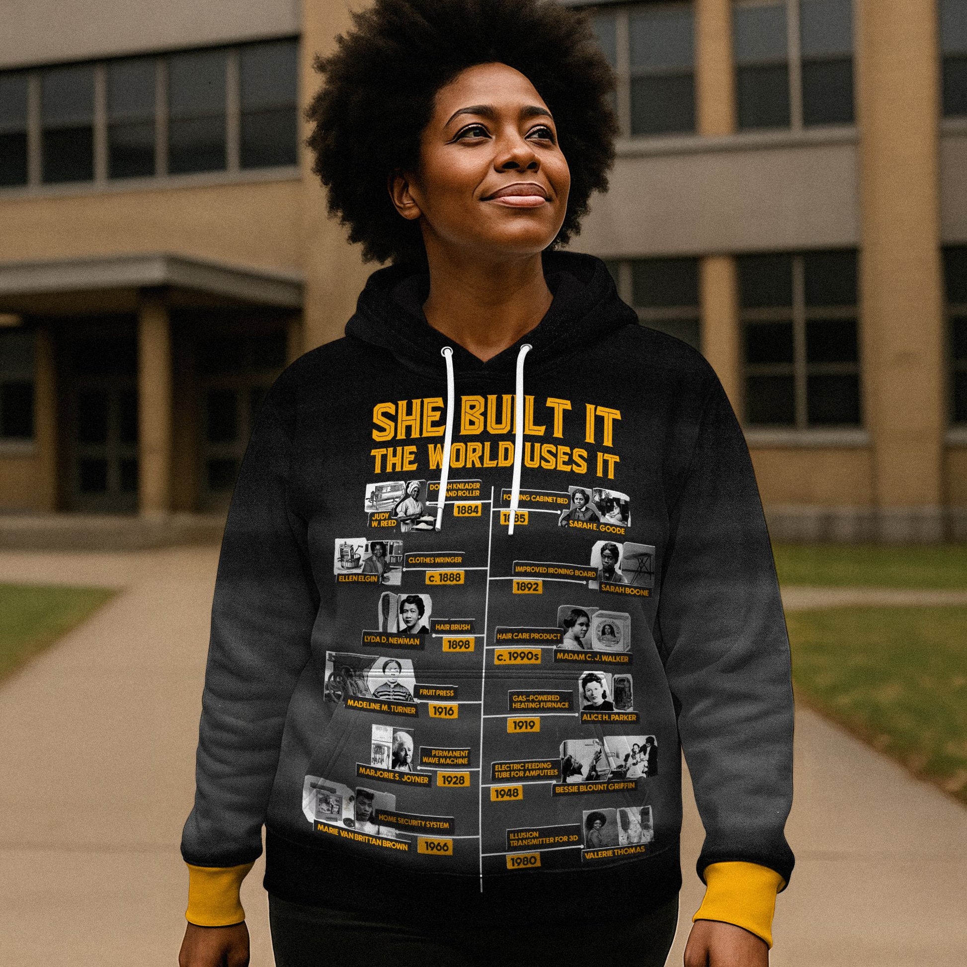 She Built It The World Uses It All-over Hoodie Hoodie Tianci 